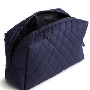 Vera Bradley Medium Cosmetic Bag Peacoat Premium Cotton